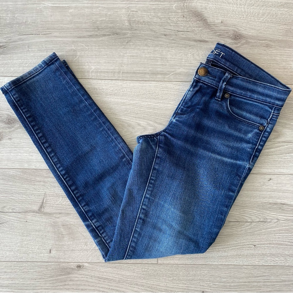 LOFT Jeans Mid Rise Skinny - Picture 2 of 5